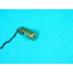 Bouchon de protection en tole d'acier de canon  pour fusil  Lebel