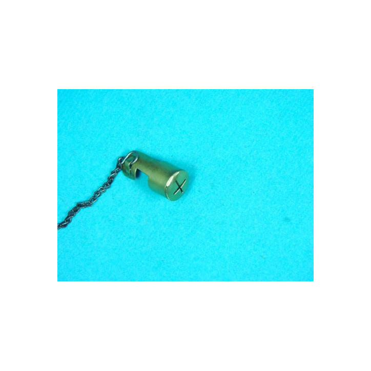 Bouchon de protection en tole d'acier de canon  pour fusil  Lebel