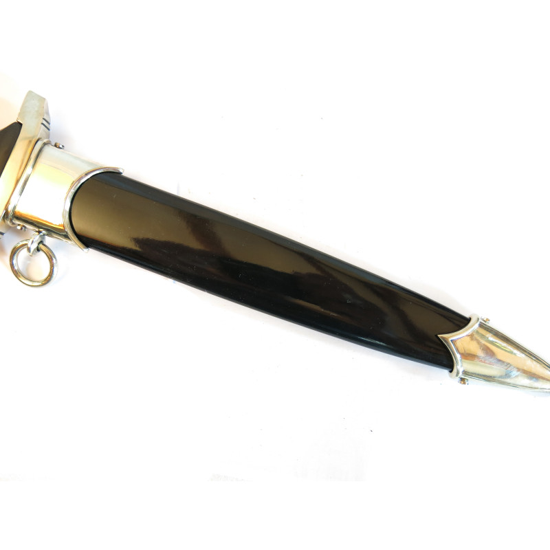 Dague 1933 Waff poignée bois lame gravée Herman Hahn 