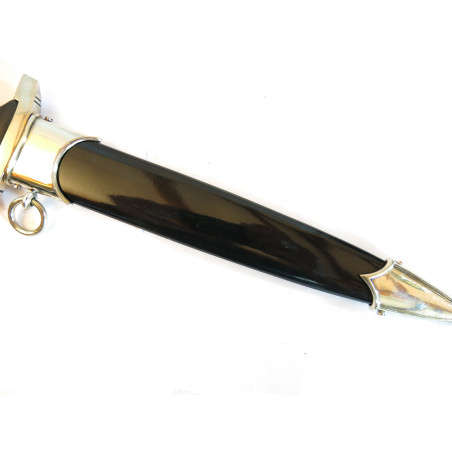 Dague 1933 Waff poignée bois lame gravée Herman Hahn