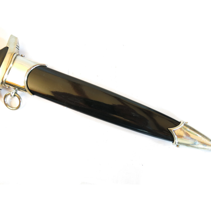 Dague 1933 Waff poignée bois lame gravée Herman Hahn 