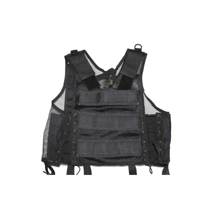 Gilet tactique maille légère multi-poches