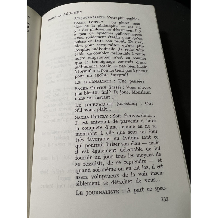 Livre Sacha Guitry Hors sa légende de Stéphane Prince