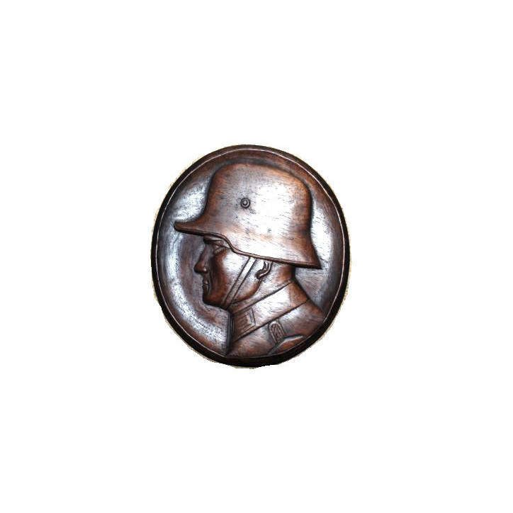 Sculpture Bois soldat Allemand
