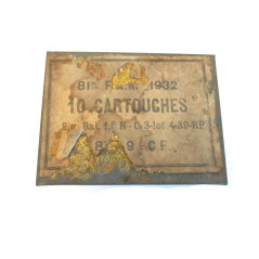 Cartouche Mortier 81 de 1939 couleur bleue 