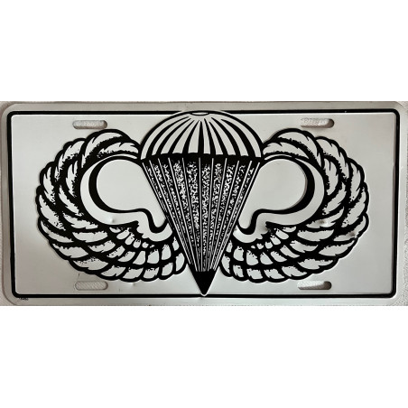 Plaque Métallique Parachutiste US 30 x 15 cm