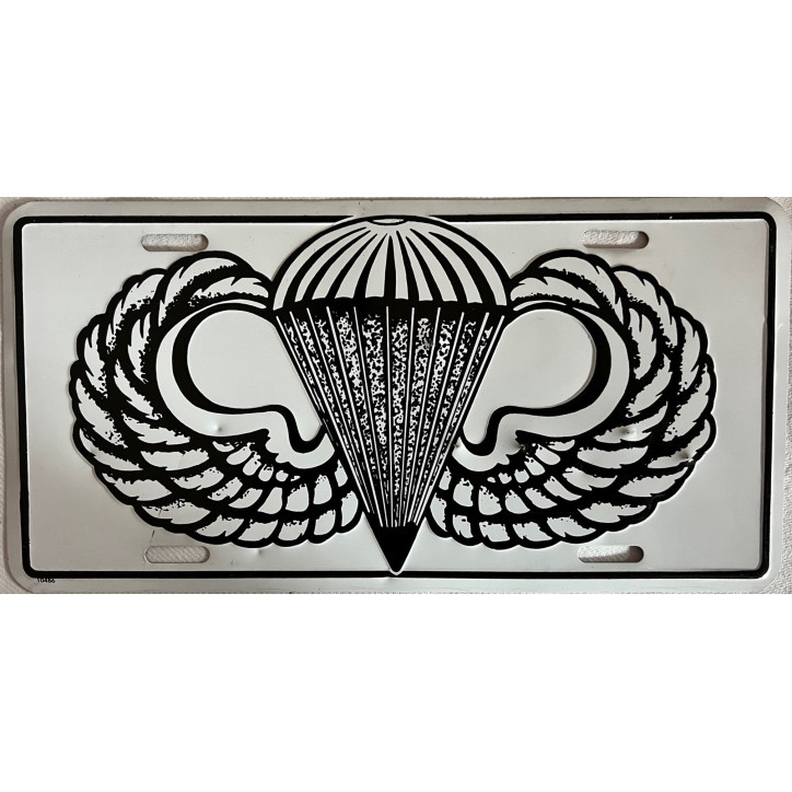Plaque Métallique Parachutiste US 30 x 15 cm