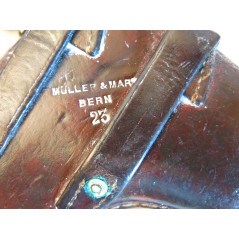 Etui cuir P08 Luger Suisse modele 1900 /1906  daté 1923 ref lu155