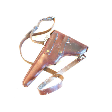 Etui cuir P08 Luger Suisse modele 1900 /1906 daté 1914 ref lu199