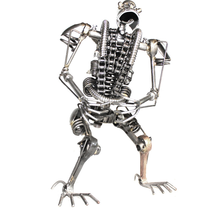 Statuette métallique d Alien