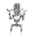 Statuette métallique du Predator avec doubles haches