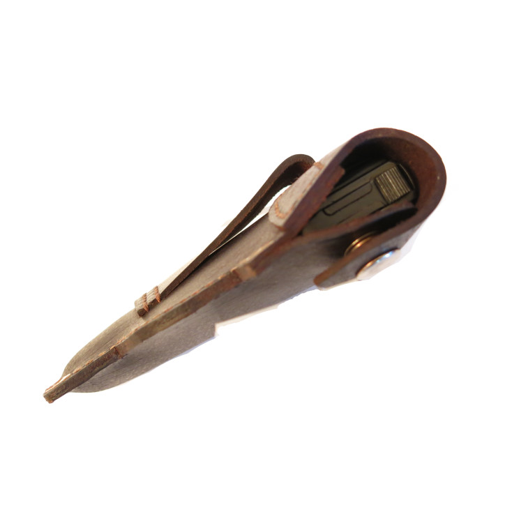 Etui cuir de ceinture pour 6.35 FN Browning 1906 Etui cuir de ceinture pour 6.35 FN Browning 1906