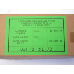 Boite vide recharges grenade à fusil 40 mm armée Française Réfc 50 