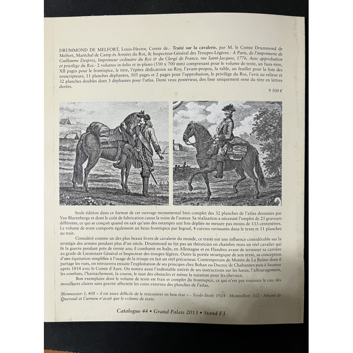 Dépliant Librairie Philippica issu du catalogue 44