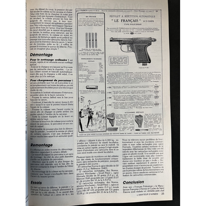 Revue L'Amateur d'Armes No 77