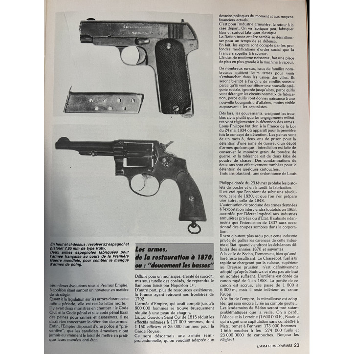 Revue L'Amateur d'Armes No 46