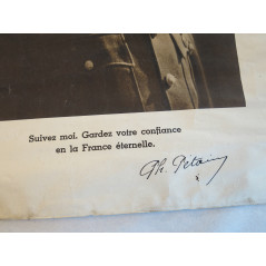 Affiche originale Petain 1940 ref af 488
