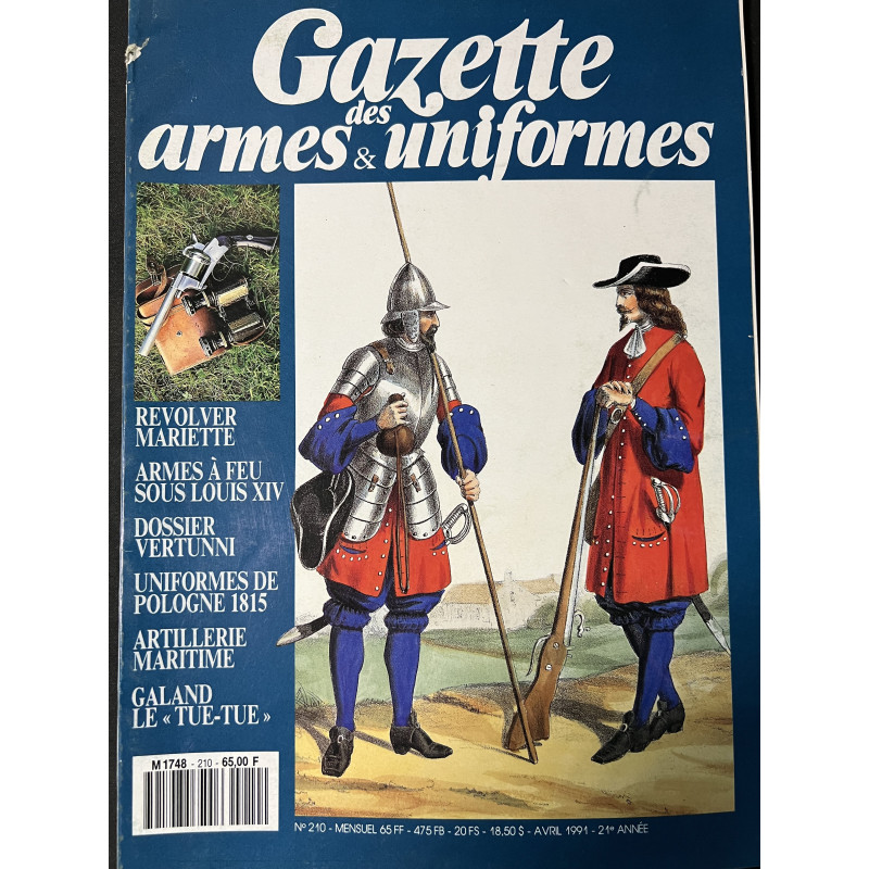 Revue Gazette des Armes & Uniformes No 210