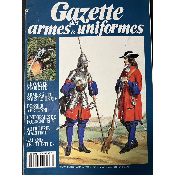 Revue Gazette des Armes & Uniformes No 210
