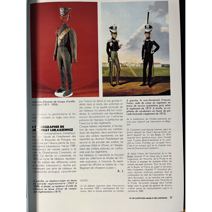 Revue Gazette des Armes & Uniformes No 210
