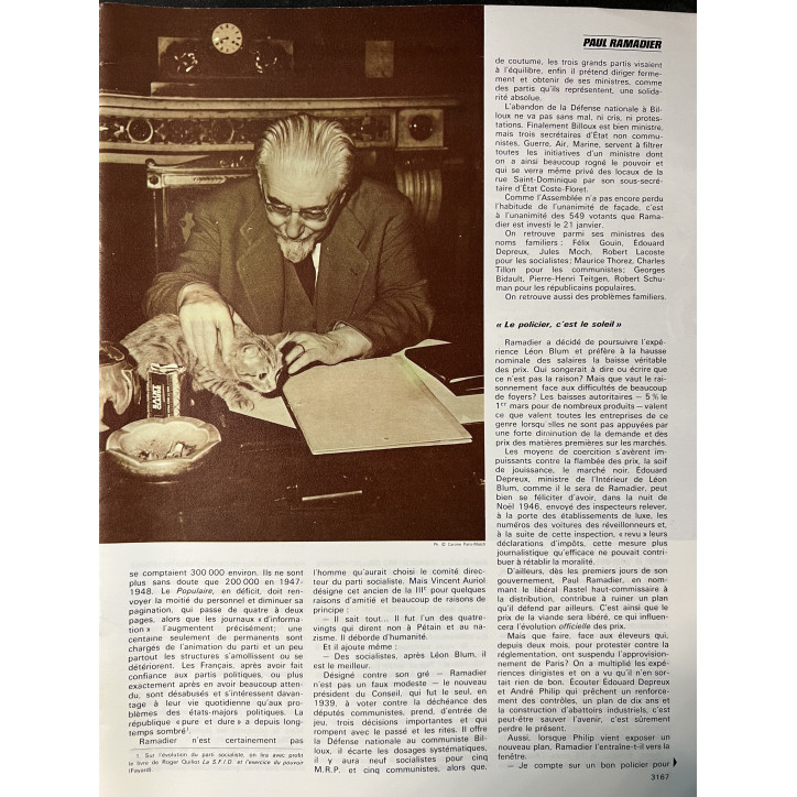 Revue Le Journal de la France 114 : Les années 40 - L'interim : Paul Ramadier