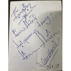 Photo originale soldats Para ARVN E-127 signée