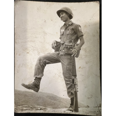 Photo originale d'un soldat de la 302 de l'ARVN 