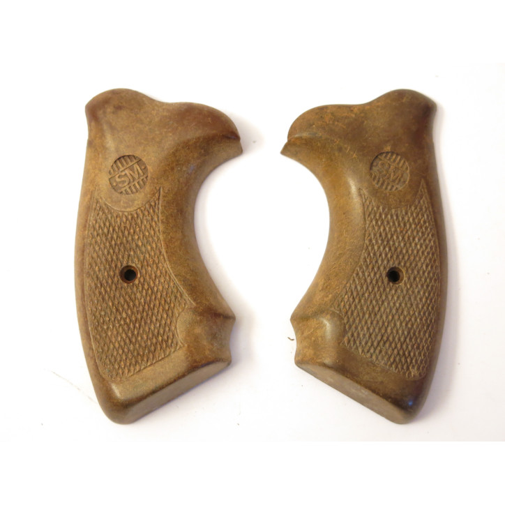 Paire de plaquettes revolver SM defense 9 mm Flobert    bo 12 2022