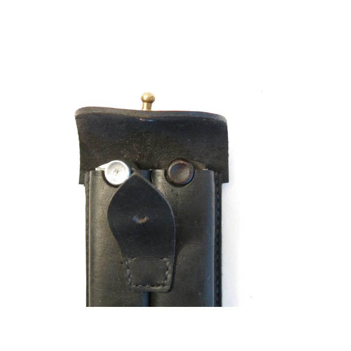 Porte chargeur cuir P08 Luger couleur noire