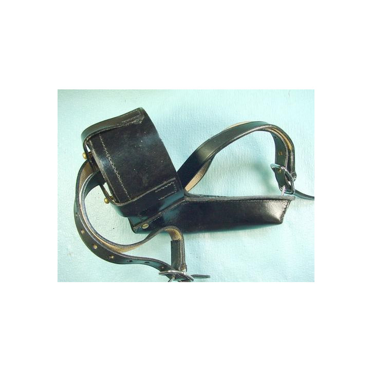 Pouch leather Mag trommel  P08 Luger artillerie 