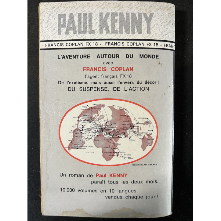 Roman d'espionnage Coplan Vise Haut de Paul Kenny