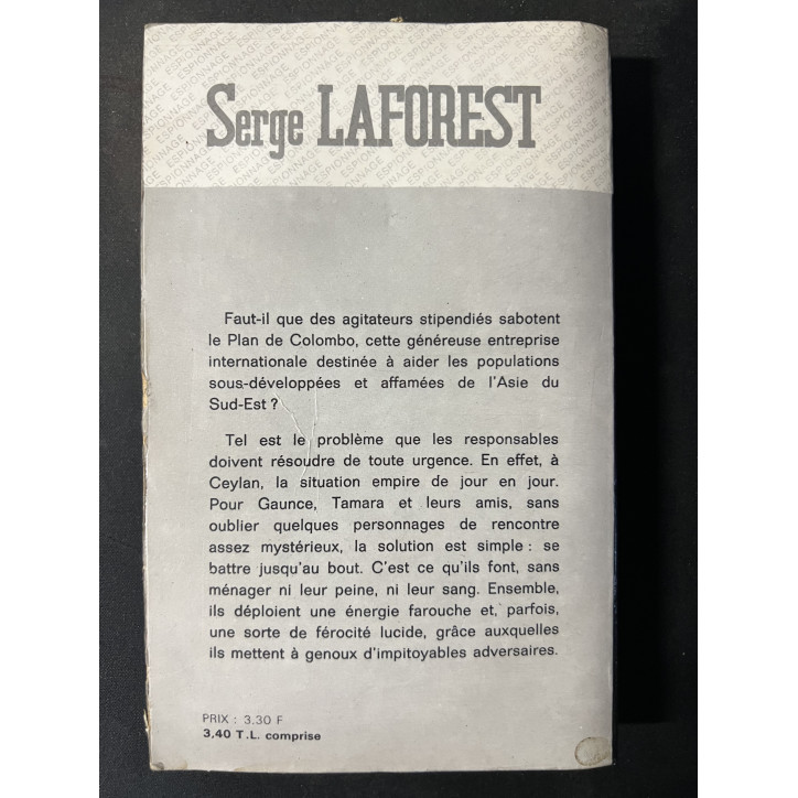Roman d'espionnage Gaunce joue l'Atout de Serge Laforest