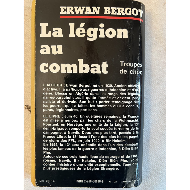 Roman La légion au combat - Troupes de choc d'Erwan Bergot