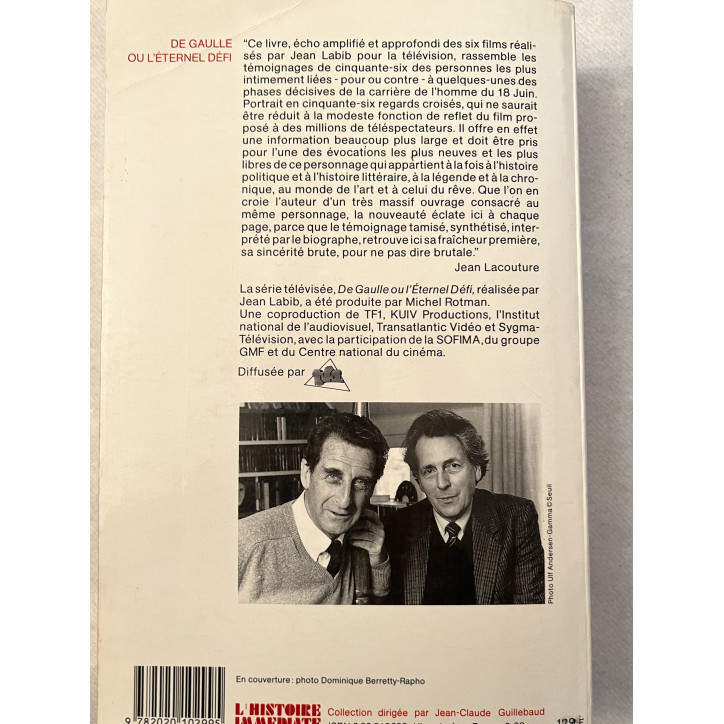Livre De Gaulle ou l'éternel défi raconté par J. Lacouture et R. Mehl