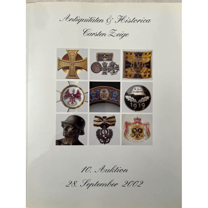 Album Antiquitäten & Historica Carsten Zeige - 10 Auktion 28 Sept 2002