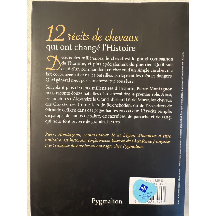 Livre 12 récits de Chevaux qui ont changé l'Histoire de Pierre Montagnon