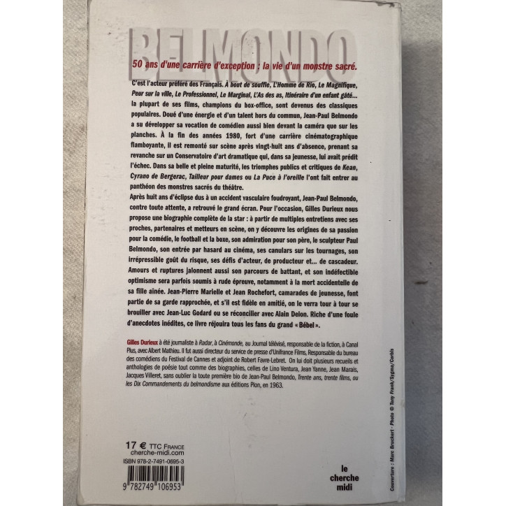 Livre Belmondo par Gilles Durieux