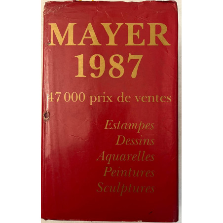 Annuaire International des ventes Peintures et sculptures de 1987 ed Mayer