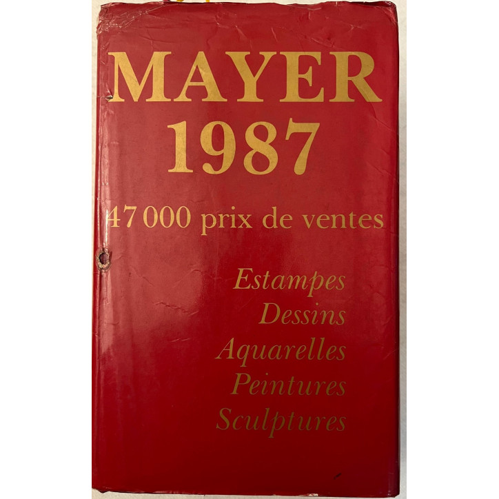 Annuaire International des ventes Peintures et sculptures de 1987 ed Mayer