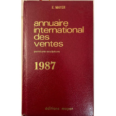 Annuaire International des ventes Peintures et sculptures de 1987 ed Mayer