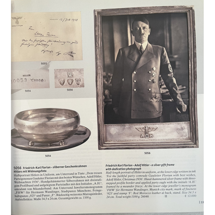 Album des ventes d'Hermann Historica München de 22-23 Oct 2012 sur le IIIe Reich