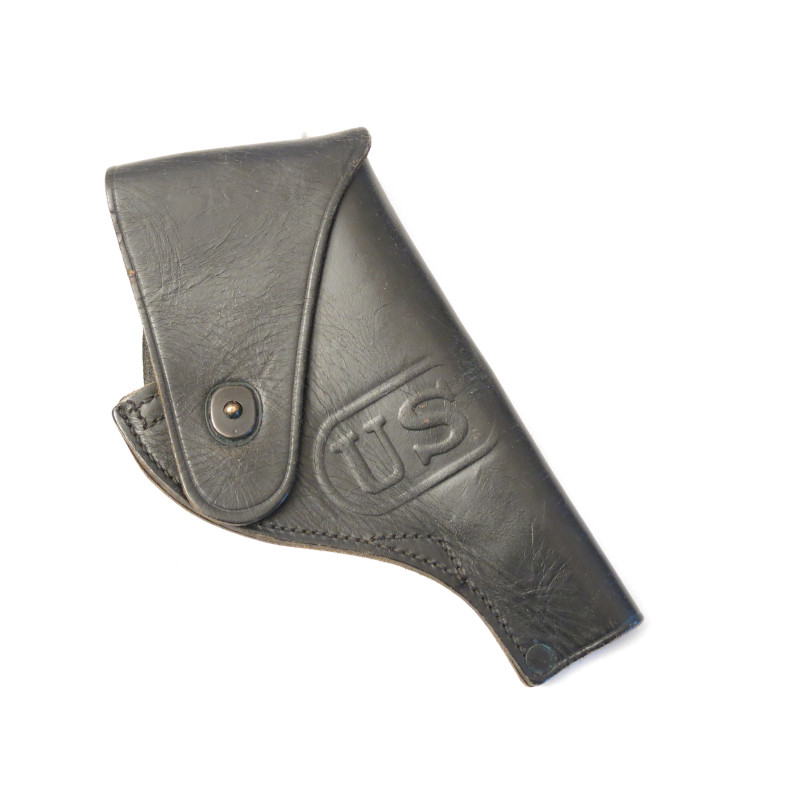 Etui cuir US Vietnam revolver Smith et Wesson 38 MRT 1966  ref ET 688