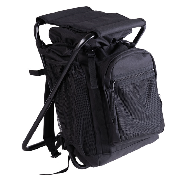 Sac à dos avec tabouret Noir