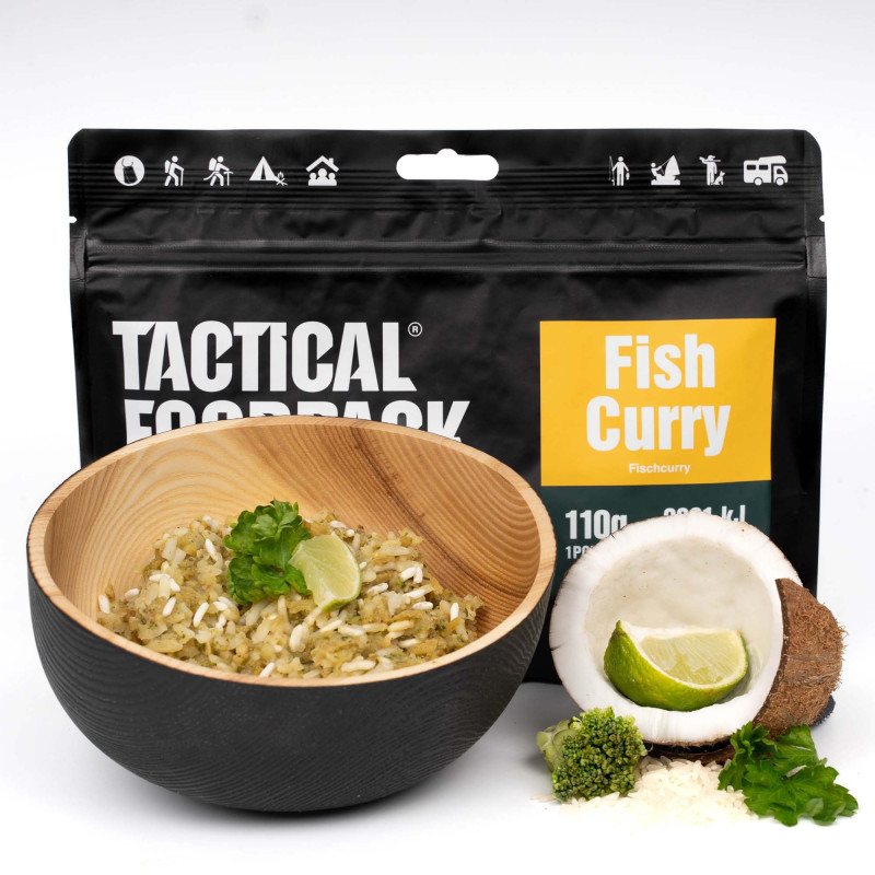 Ration de survie Poisson Curry et riz