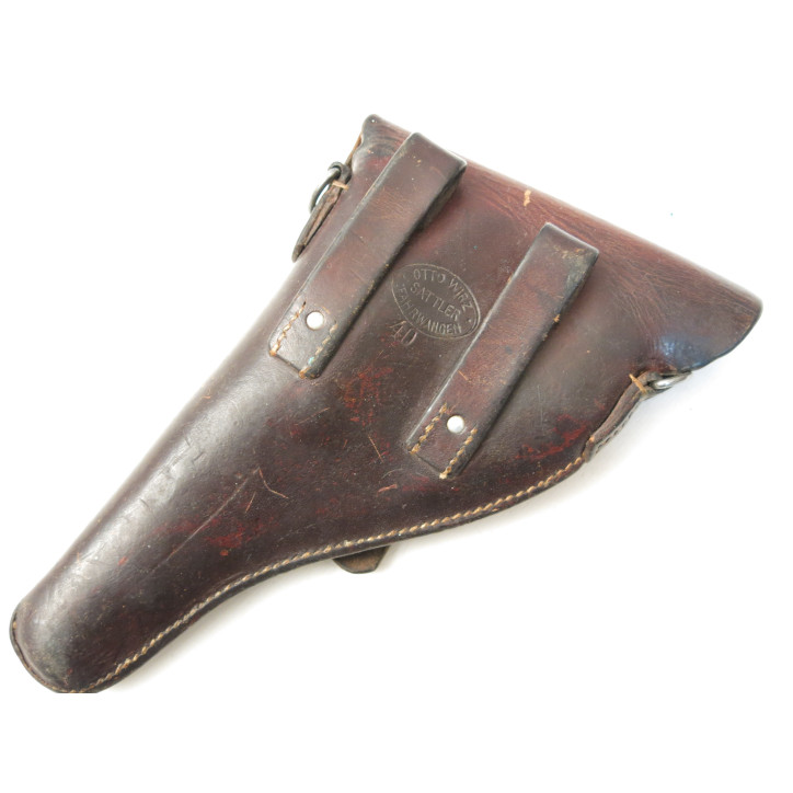 Etui cuir revolver Suisse 1882  daté 1940 ref et 742
