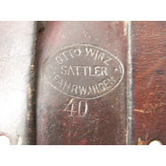 Etui cuir revolver Suisse 1882  daté 1940 ref et 742