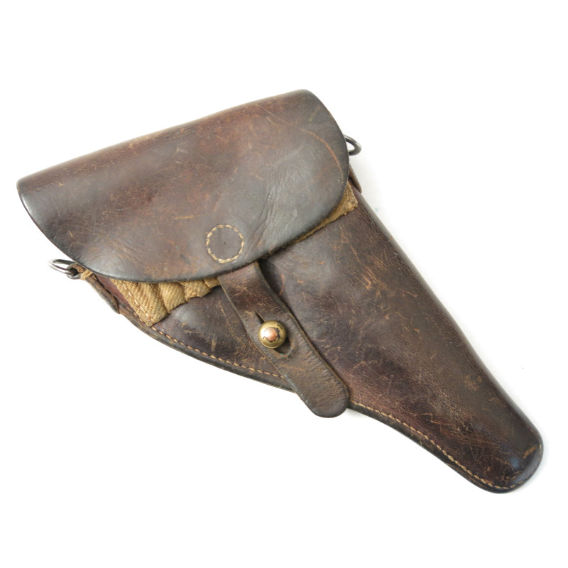 Etui cuir revolver Suisse 1882  daté 1915 ref et 788