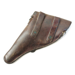 Etui cuir revolver Suisse 1882 daté 1915 ref et 788