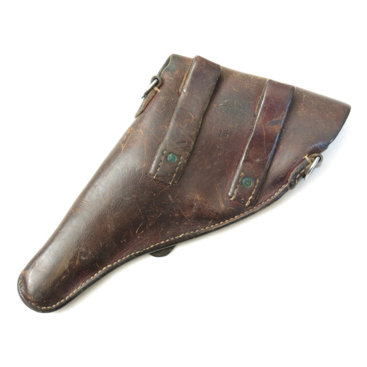 Etui cuir revolver Suisse 1882  daté 1915 ref et 788