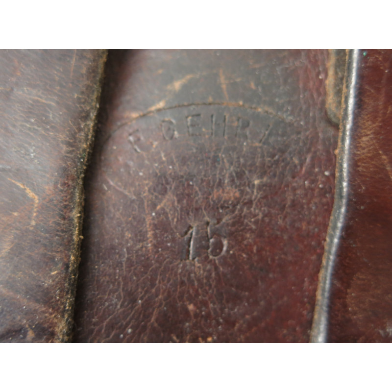 Etui cuir revolver Suisse 1882  daté 1915 ref et 788